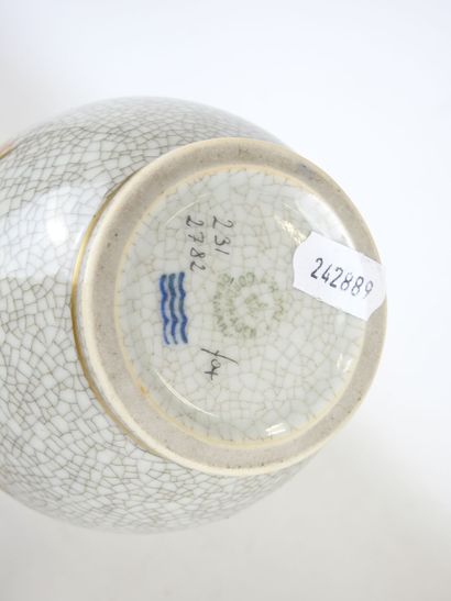 ROYAL COPENHAGEN: Baluster-shaped vase in...