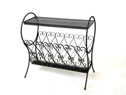 CHATY - VALLAURIS: Black lacquered metal...
