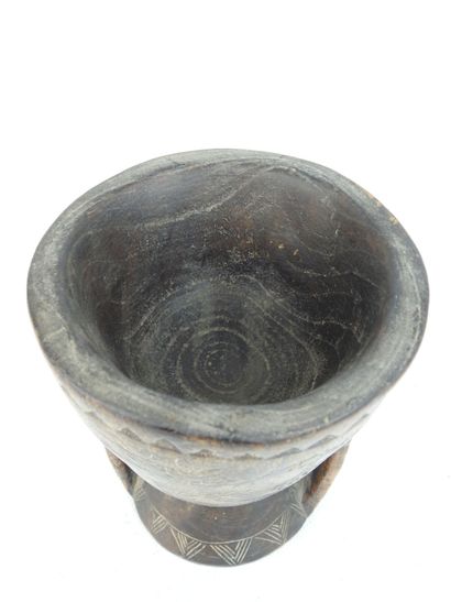 POPULAR ART: Small carved and engraved wooden...