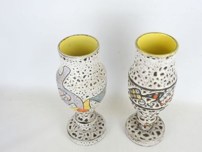 Marius BESSONE in VALLAURIS (1929): Two ceramic...