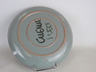 Georges CUEILLE (1927-) : Plat circulaire...