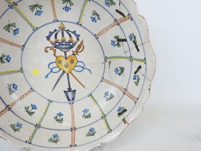NEVERS: Earthenware salad bowl with revolutionary...