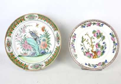 COMPAGNIE DES INDES: Porcelain plate with...