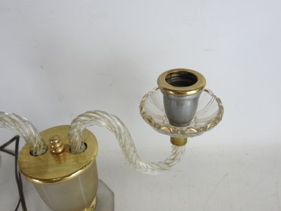 Val d'ANDELLE: Pair of two-light night-lights...