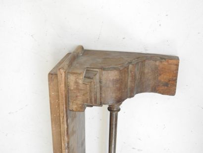 CORNICHE mounted as a wooden coat stand....