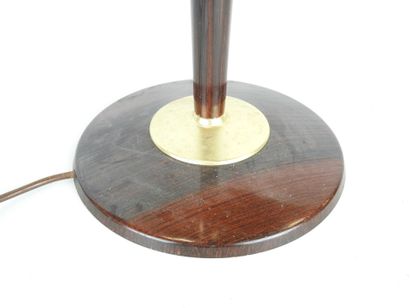 LITA : Pied de lampe, le fût fuselé en bois...
