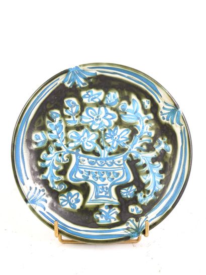 Paul YVAIN (1919-2007): Glazed earthenware...