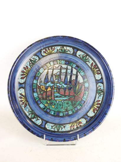 Georges CUEILLE (1927-) : Plat circulaire...