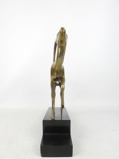 Zoltan KOVATS (1883 1952): Antelope in gilded...