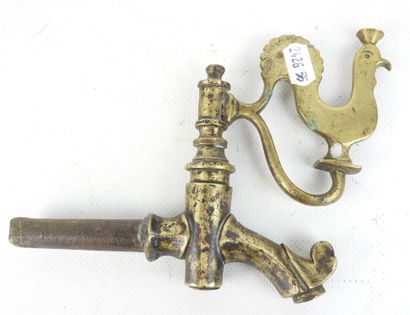 POPULAR ART: Bronze tap surmounted (later?)...