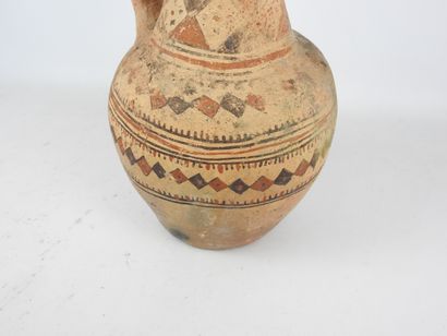 KABYLIE - Algeria: Earthenware jar with one...