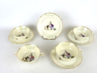 L. BERNARDAUD & Cie - Limoges: Four white...