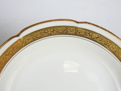 VIERZON: Part of a white porcelain service...