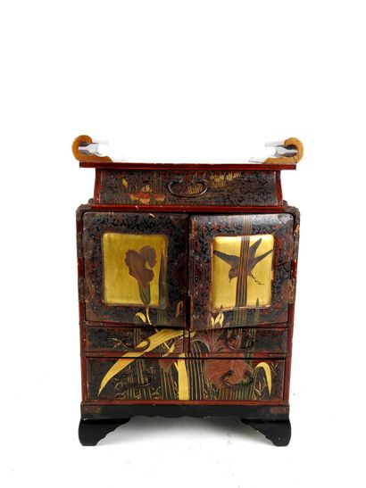 JAPAN: Small cabinet opening in front with...