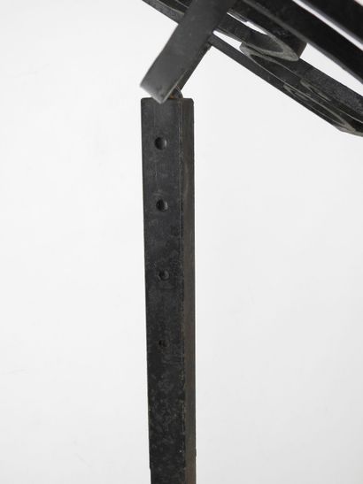 Adjustable-height wrought-iron LUTRIN, the...