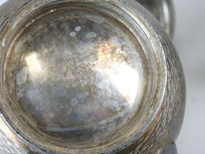FOUR English silver-plated THEIERES including:...