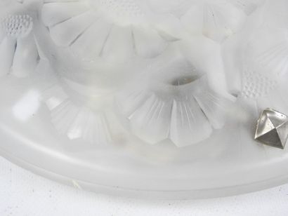 DEGUE : Ceiling lamp in pressed molded glass...