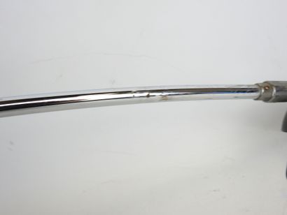 MASSIVE: Counterweight desk lamp, chromed...