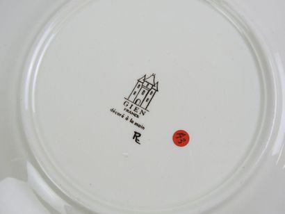 Jean BERTHOLLE (1909-1996) - GIEN: Two earthenware...