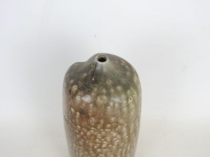 SAINT AMAND EN PUISAYE: Stoneware vase with...