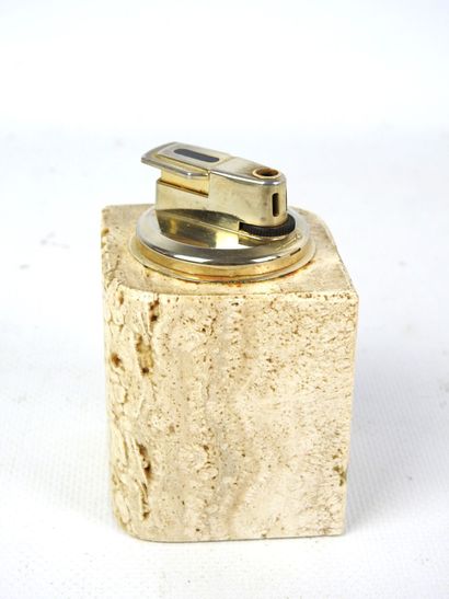 Cerri NESTORE : Briquet de table en travertin...