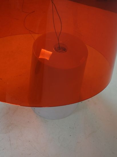 PEDRALI (Italy): Suspension lamp in red polyethylene,...