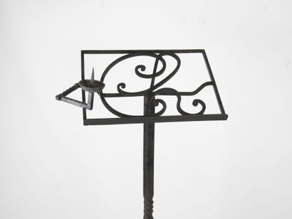 Adjustable-height wrought-iron LUTRIN, the...