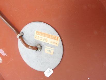 LITA : Pied de lampe, le fût fuselé en bois...