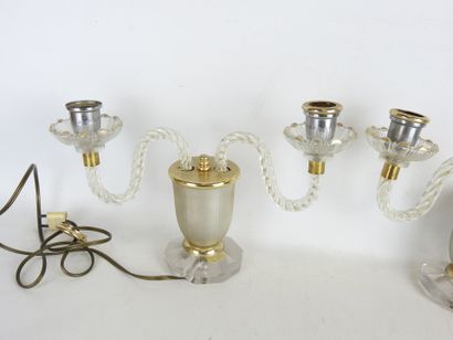 Val d'ANDELLE: Pair of two-light night-lights...