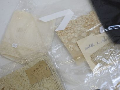 LOT of lace, scraps, doilies and miscellaneous....