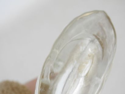 SEA GLASBRUK: Glass vase with sunburst molded...