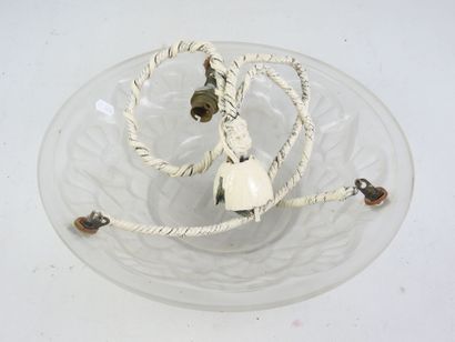 DEGUE : Ceiling lamp in pressed molded glass...