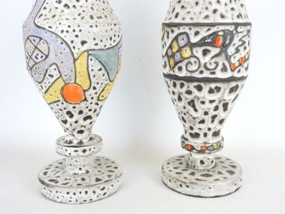 Marius BESSONE in VALLAURIS (1929): Two ceramic...