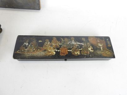 Marble and ormolu ENCRIER decorated with...