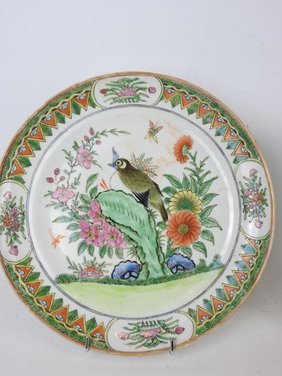 COMPAGNIE DES INDES: Porcelain plate with...