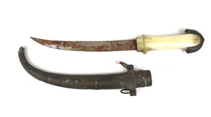 MAGHREB. Koumya dagger with curved blade,...