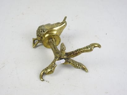 Bronze PARFUM BURNER decorated with a satirical...