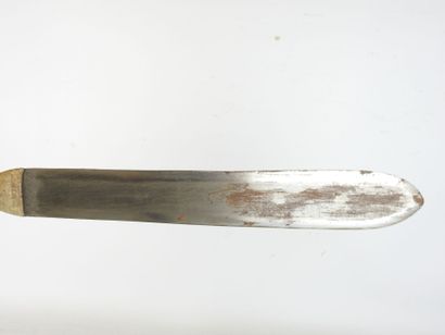 BROUSSE KNIFE, steel blade, leather strap,...
