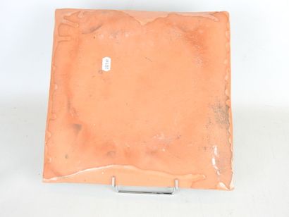 MATIRA (XX-XXIth): Square terra cotta dish...