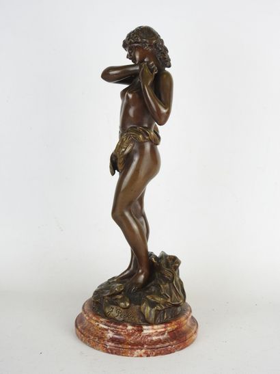 J. PECHIN (vers 1920) : Nu féminin. Sujet...