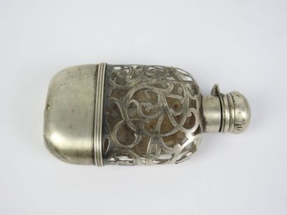 English sterling silver and glass FLACON...