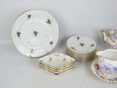 LOT of porcelain including part of a dessert...