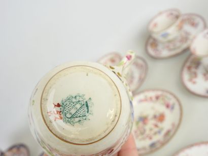 SARREGUEMINES: Large lot of earthenware cups...