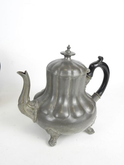 FOUR English silver-plated THEIERES including:...