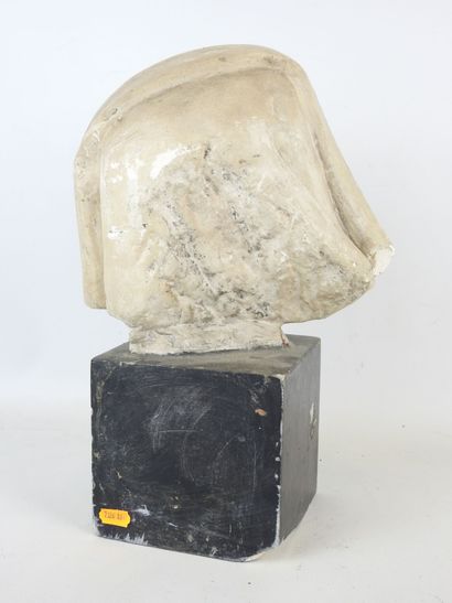 Bernardine's HEAD. Plaster subject on base....