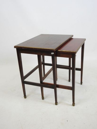 TWO GIGOGNE TABLES of rectangular form in...