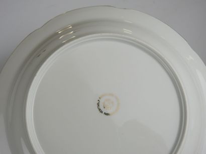 VIERZON: Part of a white porcelain service...