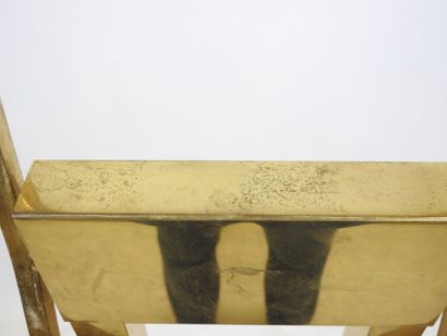 Gilded metal counterweight LAMPADAIRE. Circa...