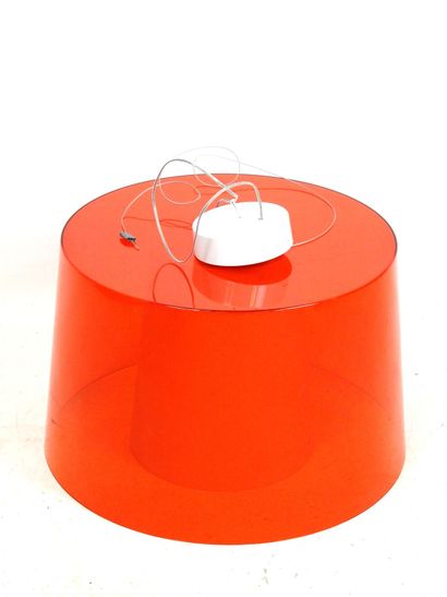 PEDRALI (Italy): Suspension lamp in red polyethylene,...