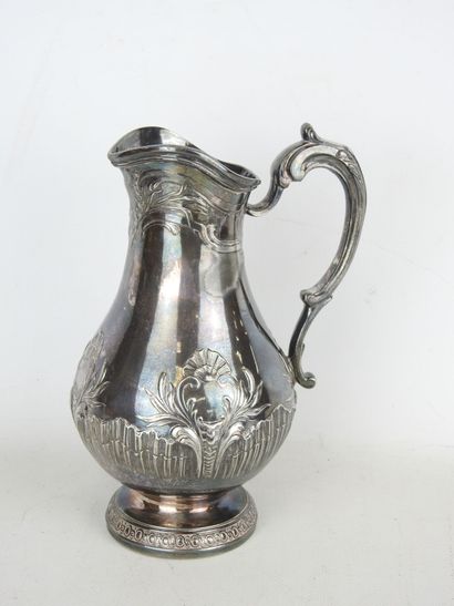 GALLIA: Silver-plated baluster-shaped water...